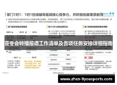 亚冬会转播报道工作清单及各项任务安排详细指南